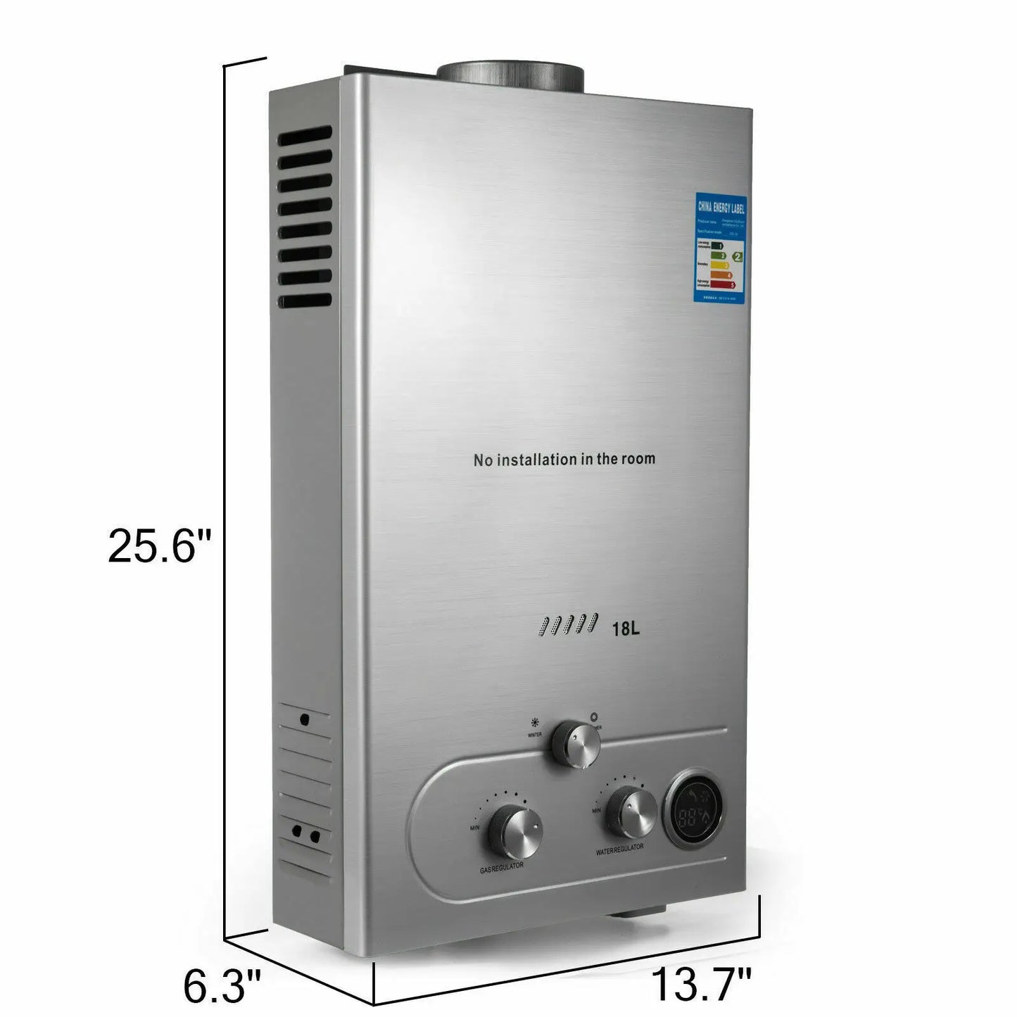 18L Portable Propane or Natural Gas Water Heater